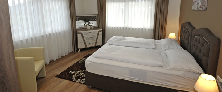 Beispiel Schlafzimmer - Appartements Sunshine